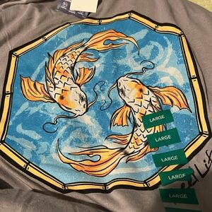 GONE FISHING !!! Reel life size, large gray with hoodie great gifts